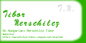 tibor merschilcz business card